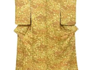 未使用品　松竹梅に菊牡丹模様小紋着物